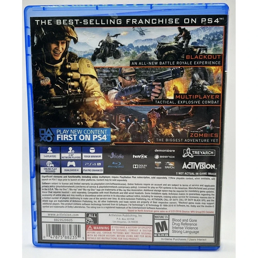 Call Of Duty: Black Ops 3 Sony PlayStation 4 Tested Works‎